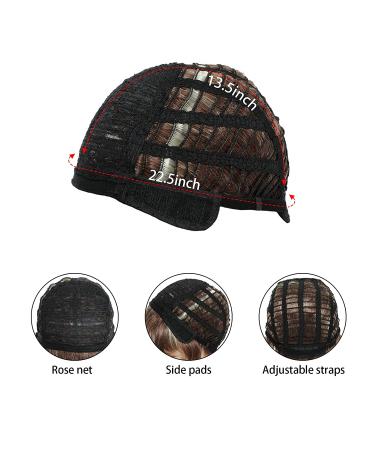 Short Brown and Blonde Mixed Wig for Women | Synthetic Pixie Cut with Bangs - Buy Online on GoSupps.com