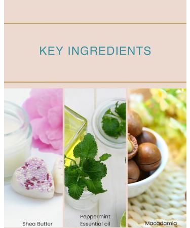 VIOLET JORDAN Natural Foot Butter - Intensive Moisture for Dry Cracked Heels & Feet Infused with Shea Butter Peppermint Essential Oils & Macadamia - Body Care Older Women & Mature Skin - Buy Online on GoSupps.com