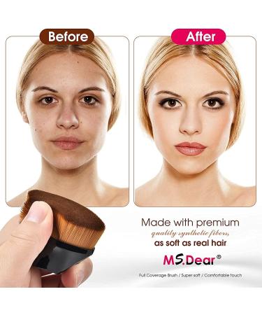 Petal-Shaped Makeup Brush Foundation Brush Foundation Makeup Brush Suitable for Mixed Liquid Cream or Flawless Powder Cosmetics Multifunctional Makeup Brush (black) - Buy Online on GoSupps.com