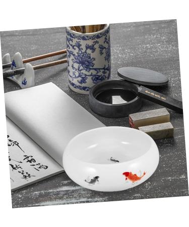 COHEALI Calligraphy Brush Washer Cup - Ceramic Cylinder Tool for Perfectly Cleaning Writing Brushes - Essential Calligraphy Supplies - Buy Online on GoSupps.com