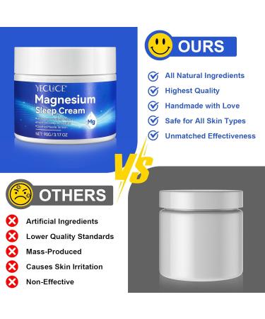Magnesium Soothing Sleep Cream Magnesium Skin Muscle & Body Calm Moisturing Butter Relief for Restless Legs | Muscle Joint Relaxant for Cramps & Pain Natural Sleep Support(90g) - Buy Online on GoSupps.com
