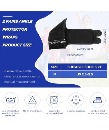 Kids Ankle Brace Bundle - 4 Pairs for Sports Protection and Ankle Support - Buy Online on GoSupps.com
