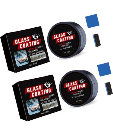 MIKAXIQI 3pcs Car Glass Oil Film Cleaner Car Glass Polishing Degreasers Oil Film Removers With Sponge And Cloth Car Glass Cleaning Cloth 2 Sets - Buy Online on GoSupps.com