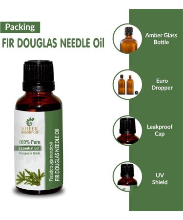 Buy 100% Pure Fir Douglas Needle Oil 15 ML - Natural Therapeutic Grade Essential Oil | International Shipping Available - Buy Online on GoSupps.com