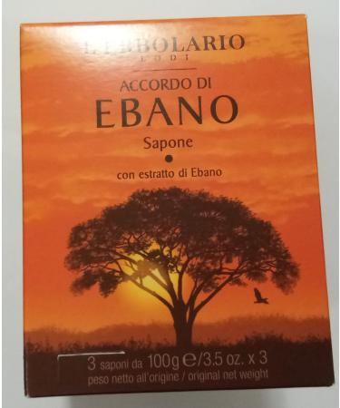 The Erbolario Agree ebony soap 3x 100g