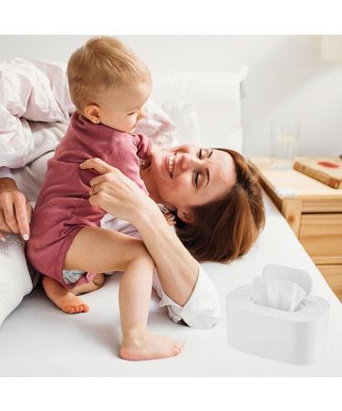 USB Baby Wipe Warmer Baby Wet Wipes Dispenser 55 Constant Modes Evenly Overall Heating Silence Large Capacity Portable Diaper Wipe Warmer for Home Car Travel White - Buy Online on GoSupps.com