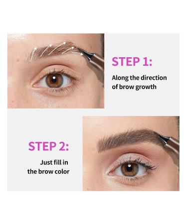 Boobeen Liquid Eyebrow Pen - Waterproof Microblading Brow Pencil with Precision Tip Applicator | Long-lasting Eye Makeup | International Shipping - Buy Online on GoSupps.com