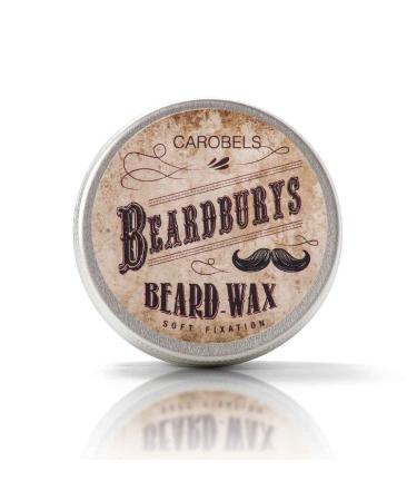 Beardburys Soft Fixing Beard and Mustache Wax Natural Hold Lightweight Formula Easy Styling Paraben-Free Suitable for All Beard Types - 50g