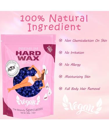 BOYUJK Professional Hard Wax Beads 500g Purple - Painless Hair Removal for Women & Men - Buy Online on GoSupps.com