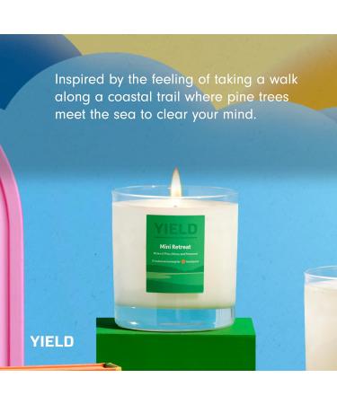 Buy Yield Mini Retreat Organic Coconut Wax Candle - Firewood Citrus & Pine Scent - 50 Hour Burn Time - Hand Poured Aromatherapy Candle - 8 oz - Luxury Scented Candles - Ship Worldwide - Buy Online on GoSupps.com