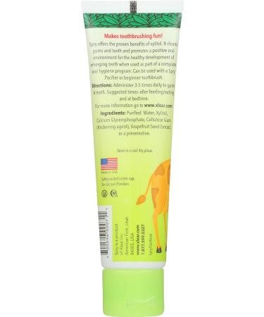 Buy Spry Xylitol Baby Toothpaste - Natural Fluoride-Free Toddler Tooth Gel for Kids 3 Months & Up - 2 Fl Oz - Buy Online on GoSupps.com