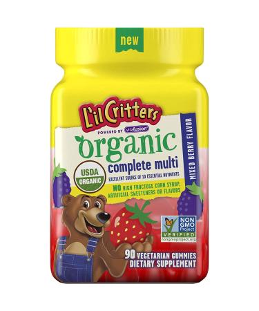 L'il Critters Organic Complete Multi Mixed Berry Flavor 90 Vegetarian Gummies