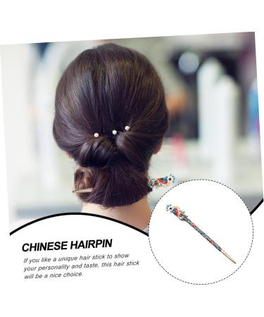 Housoutil Hairpin Hair Fork Metal Hair Clip Chinese Hair Stick Bun Holder Hanfu Hair Accessories Hair Barrette Girl Hair Clips Girls Hair Clips Chinese Style Miss Hair up Alloy - Buy Online on GoSupps.com