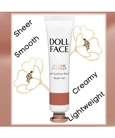 DOLL FACE Liquid Blush - Pillow Perfect Gel Cushion Blush | Cream Blusher Makeup for Natural Radiance (Nudie) - Buy Online on GoSupps.com