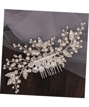 minkissy Flower Comb Wedding Hair Vintage Bridal Hair Bridesmaids Hair Bridal Comb Headdress Side Hair Crystal Comb Hair Accessories for Women Wedding Flower Crystal Miss Alloy Abs - Buy Online on GoSupps.com