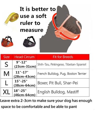 Jyhy Adjustable Bulldog Muzzle for Short Snouts - Breathable Mesh Dog Mask for Training Chewing & Barking Size L (38-64 cm) - Blue - Buy Online on GoSupps.com