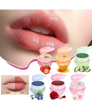 Riaisttd 6 Pieces Volumizing Lip Balm Set Mild Lip Repair Balm for Sleep Travel Work School Parties and Dating Nourishing and Plumping Lip Care for Soft Lips Volumizing - Buy Online on GoSupps.com