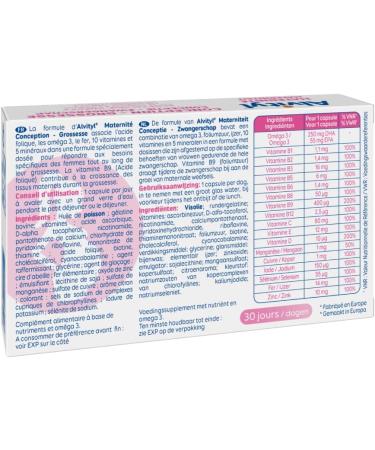 Alvityl - Conception Pregnancy - Pregnant and lactating women - Dietary supplement - Folic acid 400 g - 30 capsules - Buy Online on GoSupps.com