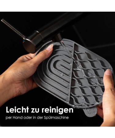 Lucybalu Zenpad Slip Mat for Cats | Leak-Proof Silicone Slow Feeder | Food-Safe Ros Pink Licking Mat - Buy Online on GoSupps.com