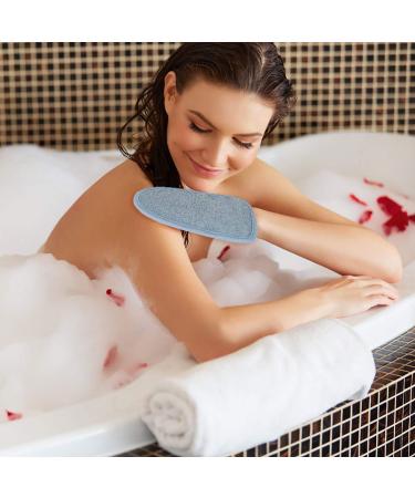 Peeling Glove Set | Bamboo Bathing Sponge & Body Scrubber | Hammam Sauna Loofah | 2-Piece Gray - Buy Online on GoSupps.com