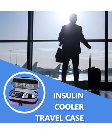 Yarwo Insulin Cooling Bag | Diabetes Accessories | Purple Medium Storage Bag with 2 Cooling Packs - Buy Online on GoSupps.com