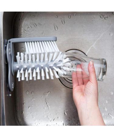 Glass Washer 360 with Suction Cups Kitchen Cleaning Tool Glass Cleaner for Household Pub Kitchen Bar - Buy Online on GoSupps.com