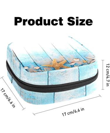 Large Seafared Storage Bags for Women's Bandages & Menstrual Cup - Multi-Colored Zipper Pouch for Tampons & Periodic Inserts - Buy Online on GoSupps.com