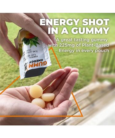 Energy Boosters: GummiShot Plant-Based Caffeine Gummies - 225mg per Pouch (3-Pack) - Buy Online on GoSupps.com