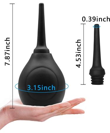 SENSIVO Enema Bulb 10.1oz with Back-Flow Prevention | Silicone Enema Kit for Colon Cleansing | Anal & Vaginal Douche Bottle | Reusable for Men & Women - Buy Online on GoSupps.com