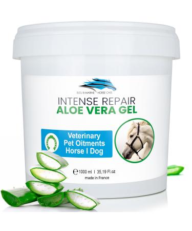 bleu & marine Bretania Aloe Vera Gel Cell Regenerating Soothing Skin Repairing Scar and Mark Reduction Natural Aloe Vera Gel 1000 ml (1 L)