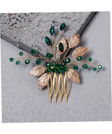 CRILSTYLEO Rhinestone Tuck Comb Leaf Hair Comb Wedding Hair Comb Gold Hair Accessories Leaf Hair Accessories Chinese Hair Accessories Hair Accessories for Women Wedding Prom Hair Accessories - Buy Online on GoSupps.com
