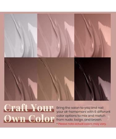 Beetles Gel Nail Polishes- Coffee Caf Brown Neutral Beige Mauve Color Nail Art Design Soak Off Nail Lamp Nail Polish Gel DIY Manicure Kit Beauty COFFEE TIME - Buy Online on GoSupps.com