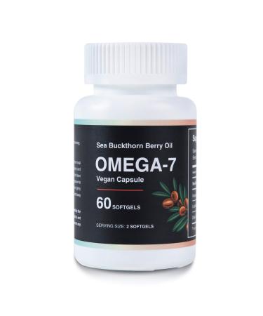 Sea Buckthorn Farm Oil Blend Omega 7 Nutritional Supplement - Sea Buckthorn Oil Omega 3 - Sea Buckthorn Oil Capsules Omega 3 6 9 - Omega 3 Vegan Supplement - Omega 3 Vegan Softgel - 60 Capsules