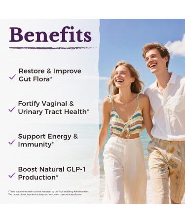 Vitalitown Probiotics for Women 140 Billion CFU 20 Strains Akkermansia Probiotic with Iron Vitamin C B6 & B12 Digestive Enzymes Cranberry D-Mannose Vaginal Probiotics & Prebiotics 60 Capsules - Buy Online on GoSupps.com