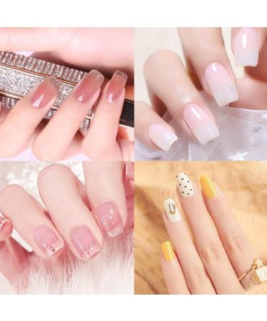 Poly Nail Gel Kit - 8 Colors Builder Gel All-in-one Set by Finger Queen Kit 01 - Buy Online on GoSupps.com