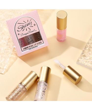 Plump Lip Glow Lot de 3 huiles l vres avec grande t te de pinceau hydratant non collant et hydratant Finition brillante pour les l vres nourrissantes - Buy Online on GoSupps.com