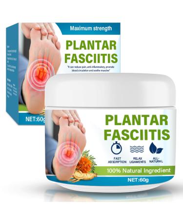 Plantar Fasciitis Cream Natural Plantar Fasciitis Relief Cream Heel Relief Cream for Plantar Fasciitis & Heel Spurs Maximum Strength Soothe & Relieve 2.12 Ounce