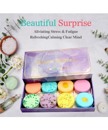 ZTOONE Shower Steamers Aromatherapy Gift Set for Relaxation - 8pc Bath Bombs, Perfect for Valentines, Birthday, Mothers Day, Christmas Gifts for Women - Buy Online on GoSupps.com