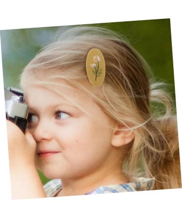 ibasenice 6 Pairs Hairpin Snap Hair Clips Hair Barrettes for Girls Infant Hair Clips Girls Hair Accessories Baby Hair Pin Kids Hair Accessories for Girls Wrapped Child Alloy Button Spring - Buy Online on GoSupps.com