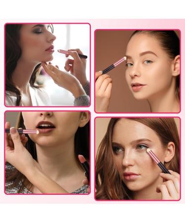 Ouligay 4pcs Round Head Lipstick Smudge Brush Multi-Purpose Lip Smudge Brush Professional Lip Brushes Portable Applicator For Lips Travel Size For Lipstick Gloss Creams For Women Girl Gift - Buy Online on GoSupps.com