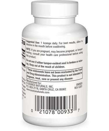 Source Naturals Coenzymated B-1 Lozenges - 60 Count | Premium Vitamin B1 Supplement for Energy & Metabolism - Buy Online on GoSupps.com