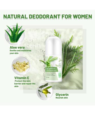 Aloe Vera Deodorant & Vitamin E Deodorant Womens Roll-On Aloe Vera Deodorant Stick Effective Protection Refreshing Antiperspirant Dew Beads-Moving Deodorant Body Lotion Deodorant For Women - Buy Online on GoSupps.com