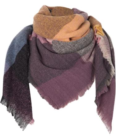 Triangular Cloth Women's Classic Poncho - Large Dark Gray Cashmere Scarf & Cape with Button | Autumn Fashion - Buy Online on GoSupps.com