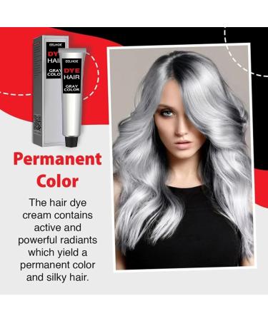 Silver hair dye natural silver gray hair dye cream cream with hair color silver hair dye silver gray hair dye cream for all hair types - Buy Online on GoSupps.com