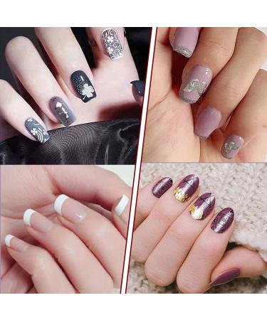 Luvadeyo Nail Stamp Set - 1 Piece French Nail Manicure Kit with 8 Stamps & Scraper for Perfect Nail Art - Buy Online on GoSupps.com