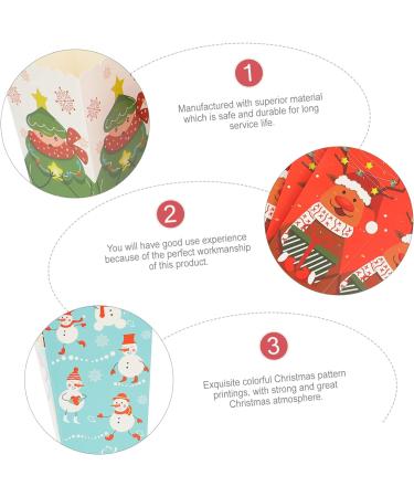 HAPINARY 12pcs Boxes Christmas Popcorn Box Xmas Gift Packing Case Candy Gift Bags Christmas Candy Bag Christmas Party Favor Christmas Candy Favor Boxes Paper Gift Box Fashion - Buy Online on GoSupps.com