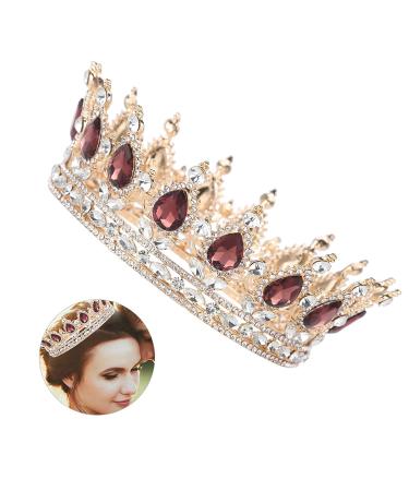Elegant Wedding Crown Tiara | Round Rhinestones Bridal Jewelry for Women & Girls - Buy Online on GoSupps.com