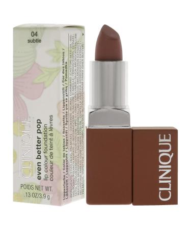Clinique Even Better Pop Lip Colour Foundation Lipstick - 04 Subtle 0.13 oz - Buy Online on GoSupps.com