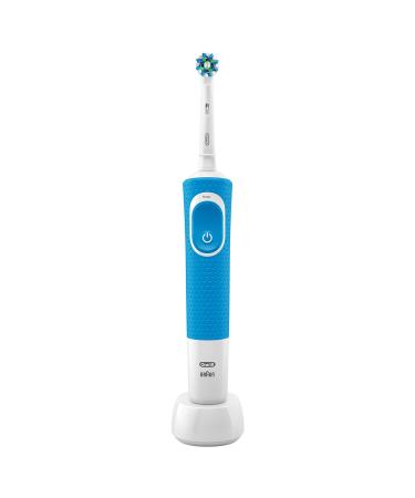 Oral-B 610498 Vitality 100 Crossaction Electric Toothbrush Rechargeable Blue Blue Single