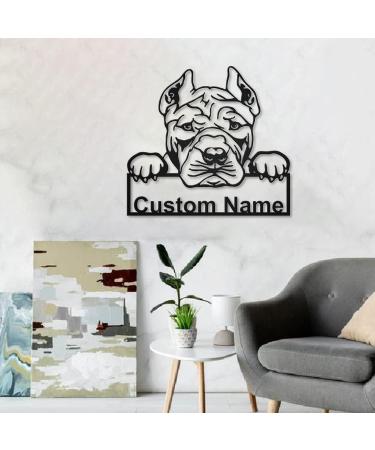 Personalized American Bully & Airedale Terrier Wooden Shield Art | Custom Dog Gifts & D cor | Unique Animal Habits Decor - Buy Online on GoSupps.com